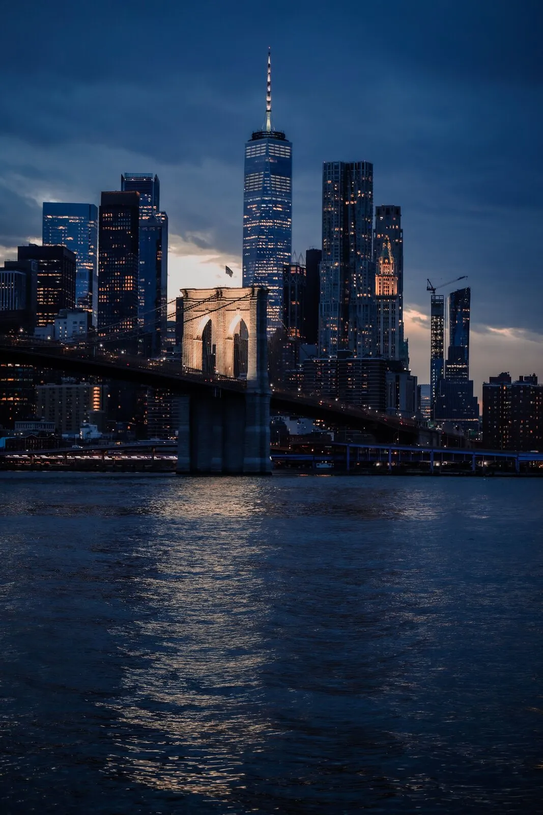 Le pont de Brooklyn et Manhattan